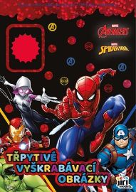 Třpytivé vyškrabávací obrázky Marvel - Stírací obrázky pro děti Třpytivé vyškrabávací obrázky Marvel