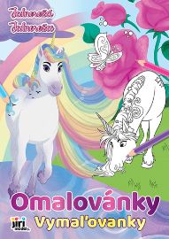 Jednorožci - Omalovánky A4 - Omalovánky jednorožců Jednorožci - Omalovánky A4