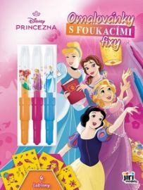 Omalovánky s foukacími fixy Disney Princezny