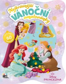Princezny - Nejkrásnější vánoční omalovánky se samolepkami - Omalovánky Disney Nejkrásnější vánoční omalovánky se samolepkami Disney Princezny
