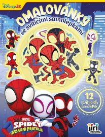Omalovánky se svítícími samolepkami Spidey - Pohádkové postavy omalovánky Omalovánky se svítícími samolepkami Spidey