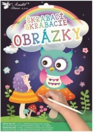 Vyškrabávací obrázky - Sovička 16,5 x 21 cm (2 ks) - Kreativní knihy pro děti Vyškrabávací obrázky - Sovička 16,5 x 21 cm (2 ks)