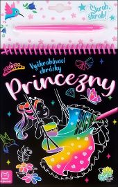 Vyškrábavací obrázky - Princezny - Marzena Ćwik - Stírací obrázky pro děti Vyškrábavací obrázky Princezny