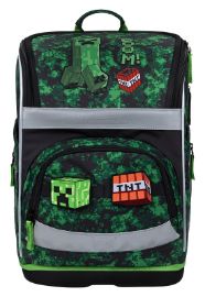 BAAGL Školní aktovka Zippy Plus Minecraft Boom - Školní aktovky pro 1. stupeň Školní aktovka Zippy Plus Minecraft Boom