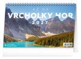 Kalendář 2027 stolní: Až na vrcholky hor, 23,1 x 14,5 cm - Stolní kalendáře Až na vrcholky hor 2027 - stolní kalendář