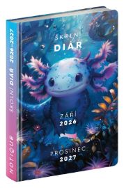 Školní diář 2026/2027 Axolotl (září 2026 - prosinec 2027), 9,8 x 14,5 cm - Školní a studentské diáře Školní diář Axolotl (září 2026 – prosinec 2027), 9,8x14,5cm