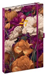 Diář/zápisník Planbook - Vintage Flowers 2027