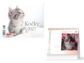 Kalendář 2027 stolní mini Kočky