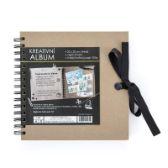 Kreativní album hnědé 20,5 x 20,5 cm - Kreativní sady a materiály Kreativní album hnědé 20,5 x 20,5 cm