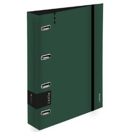 Pořadač A4 pěna  4kroužek D30, VERDE zelená