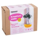 Manumi kreativní sada na výrobu macramé závěsu na květináč - Kreativní sady a materiály Kreativní sada na výrobu macramé závěsu na květináč