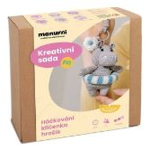 Manumi kreativní sada na háčkování přívěsku Hrošík - Kreativní sady a materiály Kreativní sada na háčkování přívěsku Hrošík
