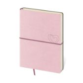 Zápisník Flexio Light Rose tečkovaný L - Tečkované diáře Zápisník Flexio Light Rose tečkovaný L