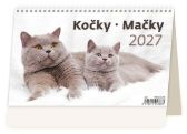 Kočky 2027 - stolní kalendář