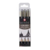 Sada Pigma Micron Black - tech. fixy 3ks 08-10-12