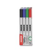 Kores K-MARKER Popisovač na bílé tabule, tenký hrot, 4 ks sada - Zvýrazňovače a popisovače do školy Kores K-MARKER Popisovač na bílé tabule, tenký hrot, 4 ks sada