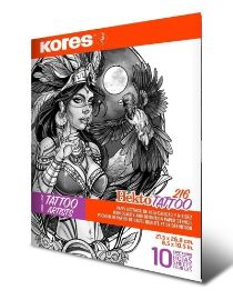 Kores Tetovací papír - 10 listů - Tetovací nálepky Kores Tetovací papír - 10 listů