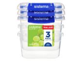 Sistema 3 krabičky na potraviny KLIP IT + 2 klipy 400 ml