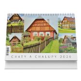 Chaty a chalupy 2026 - stolní kalendář