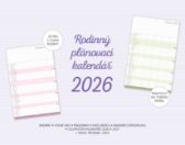 Rodinný plánovací kalendář 2026 - prázdný - Plánovací kalendáře Rodinný plánovací kalendář 2026 - prázdný