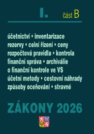 Zákony I/B 2026 Účetní zákony - Účetnictví, o cenách, platební styk, oceňování majetku, ar