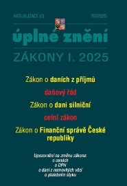 Aktualizace I/3 2025 O daních z příjmů, daňový řád