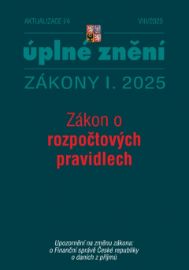 Aktualizace I/4 2025 Zákon o rozpočtových pravidlech