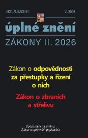 Aktualizace II/1 2026 Zákon o odpovědnosti za přestupky a řízení o nich, Zákon o zbraních 