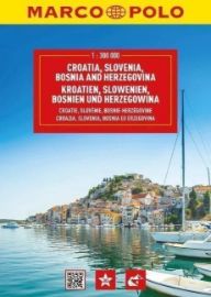 Chorvatsko, Slovinsko, Bosna a Hercegovina 1:300 000 / cestovní atlas MARCO POLO - Mapy Chorvatsko Slovinsko/Chorvatsko / atlas-spirála 1:3