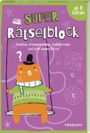 Super Rätselblock ab 8 Jahren.Sudokus, Kreuzwörträtsel, Geheimcodes und viele andere Rätse