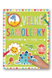 Velké samolepky a omalovánky pro malé ruce Dino ostrov
