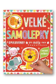Velké samolepky a omalovánky pro malé ruce Divoká zvířata