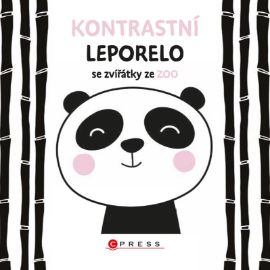 Kontrastní leporelo se zvířátky ze ZOO - kolektiv autorů - Černobílá a kontrastní leporela Kontrastní leporelo se zvířátky ze ZOO