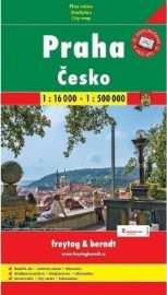 Praha + Česko mapy (1:16 000, 1:500 000) - Mapy Prahy Praha ČR mapa