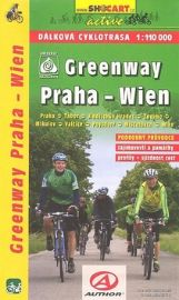 Grenway Praha - Wien - dálková cyklotrasa (CZ) - Cyklistické mapy Greenway Praha-Wien 1:110T dálk.cyklotrasa