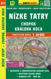 Nízke Tatry-Chopok, Kráľova Hoľa 1:40T/475 Turistická mapa SHOCart