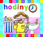 Hodiny - čti a hraj si s magnetkami - Knihy pro nejmenší Hodiny - čti a hraj si s magnetkami