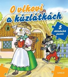 O vlkovi a kůzlátkách - 5 skládaček puzzle