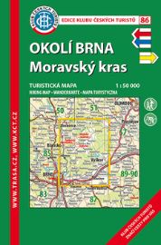 KČT 86 Okolí Brna, Moravský kras 1:50 000/turistická mapa