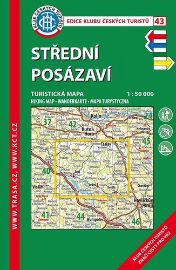 KČT 43 Střední Posázaví 1:50 000 / Turistická mapa - Turistické mapy České republiky KČT 43 Střední Posázaví 1:50 000 / Turistická mapa