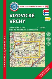 KČT 93 Vizovické vrchy 1:50T Turistická mapa - Turistické mapy České republiky KČT 93 - Vizovické vrchy 1:50000