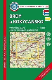 KČT 34 Brdy a Rokycansko 1:50 000 - kolektiv autorů - Turistické mapy České republiky KČT 34 Brdy a Rokycansko 1:50 000