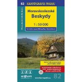1: 50T (82)-Moravskoslezské Beskydy (turistická mapa) - kolektiv autorů - Turistické mapy České republiky 1: 50T (82)-Moravskoslezské Beskydy (turistická mapa)