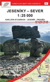Jeseníky - Sever 1 : 25 000 turistická mapa