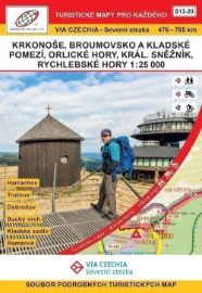 VIA CZECHIA Severní stezka Krkonoše - Rychleby 1:25000