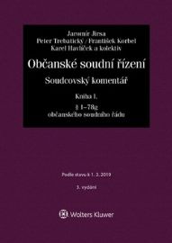 Občanské soudní řízení. Soudcovský komentář. Kniha I - Jaromír Jirsa - Odborná a technická literatura Občanské soudní řízení. Soudcovský komentář. Kniha I