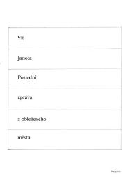 Poslední zpráva z obleženého města