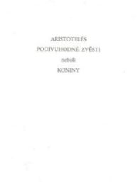 Podivuhodné zvěsti neboli koniny