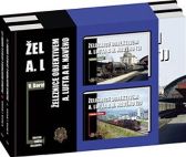 Železnice objektivem A. Lufta a H. Navého - sada 2 knih - Jaroslav Křenek,Vladislav Borek - Vlaky a lokomotivy Železnice objektivem A. Lufta a H. Navého - sada