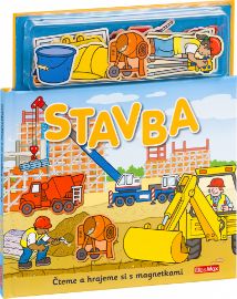 Stavba - Knížka s magnetkami - Magnetické knihy pro děti Stavba - Knížka s magnetkami